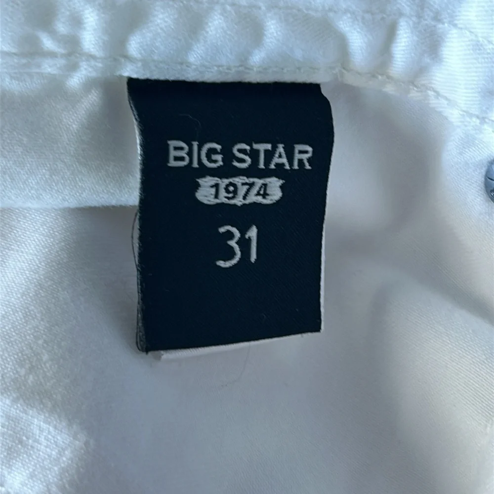 Big Star Billie Slouchy Skinny jeans in white size 31